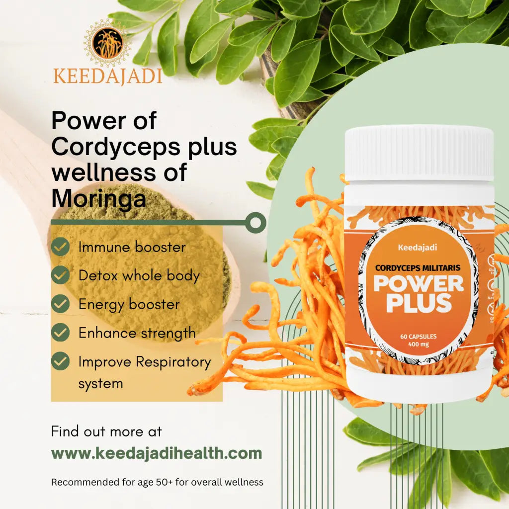 KEEDAJADI Power Plus by the Mushroom lady (cordyceps