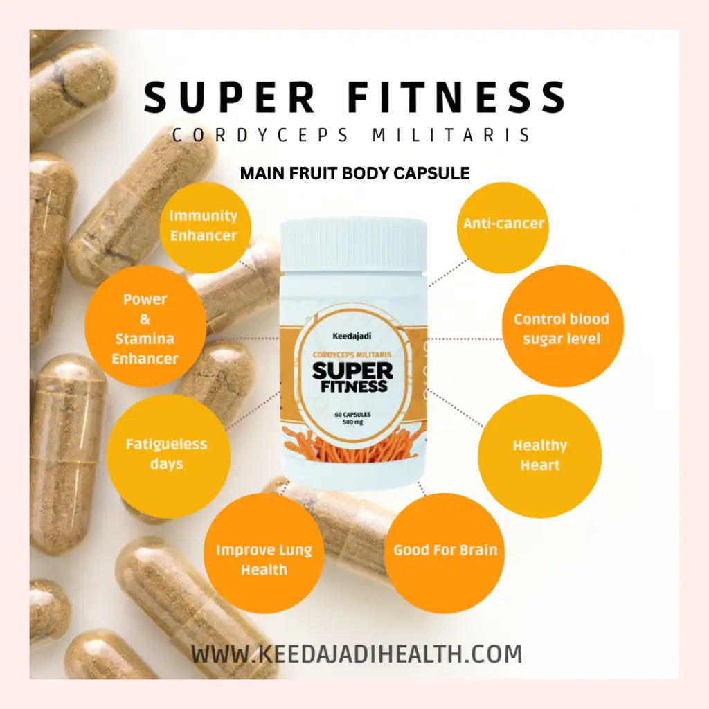 KEEDAJADI cordyceps mushroom Super Fitness by the Mushroom